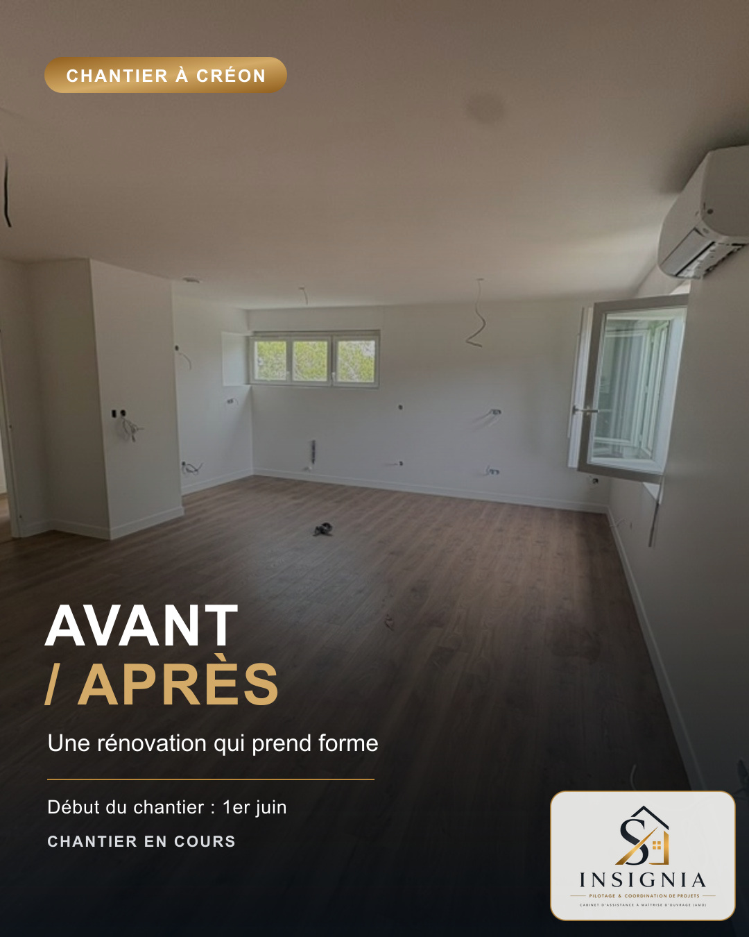 Rénovation complète d'une maison à Créon par INSIGNIA